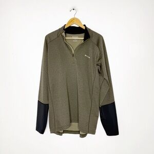 Simms Fishing Products Men’s Quarter Zip Pullover XL Brown Black